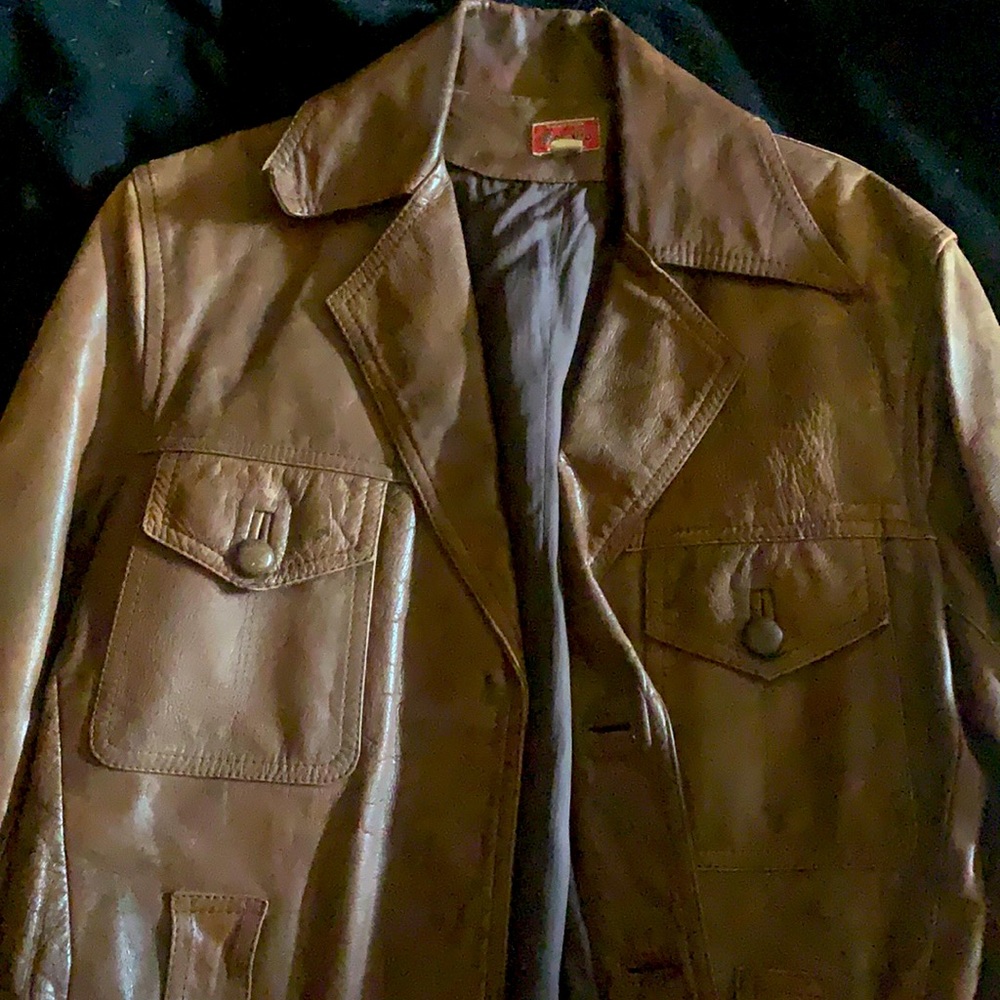 Vintage Bar Co leather jacket. Could me lady’s or men’s.